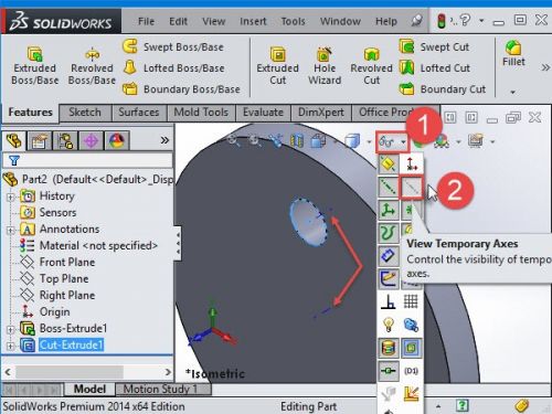 آموزش ایجاد Circular Pattern در سالیدورک